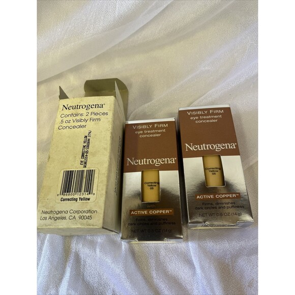 2NWB Neutrogena Visibly Firm Eye Treatment Concealer, Correcting Yellow 05 0.5oz - Picture 1 of 4